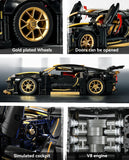 LEGO MOC Black Bugatti Chiron Mini | Remote Control, LED Lights, Opening Features, Simulated Cockpit, 1154pcs - Brick Car Merchant LEGO MOC Black Bugatti Chiron Mini | Remote Control, LED Lights, Opening Features, Simulated Cockpit, 1154pcs - Brick Car Merchant