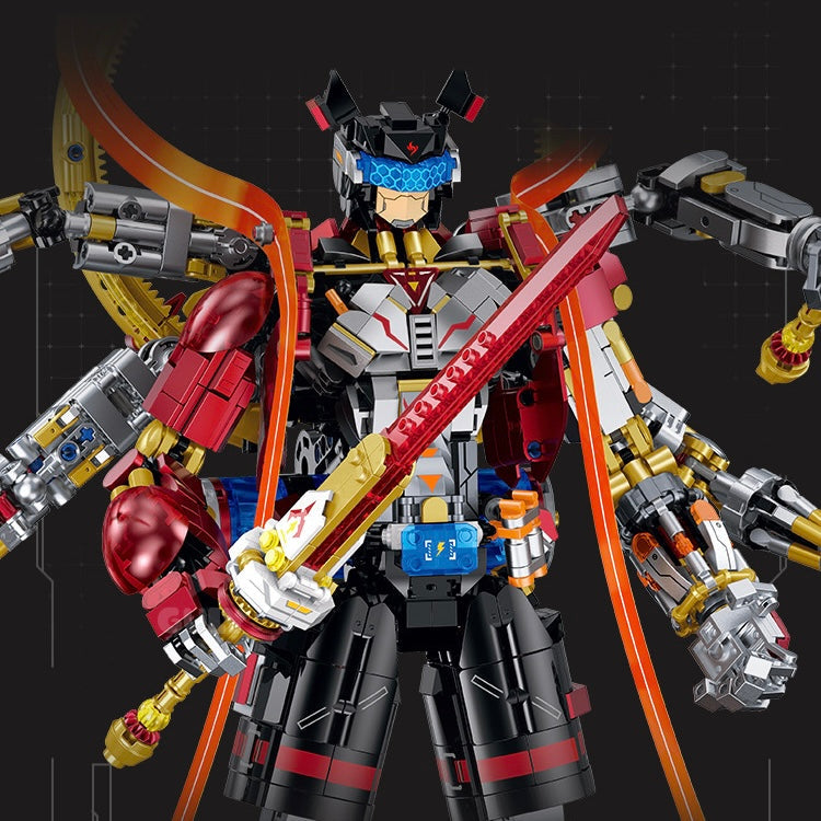Brick MOC Asura Six-Armed Mecha | 2938pcs - Brick Car Merchant