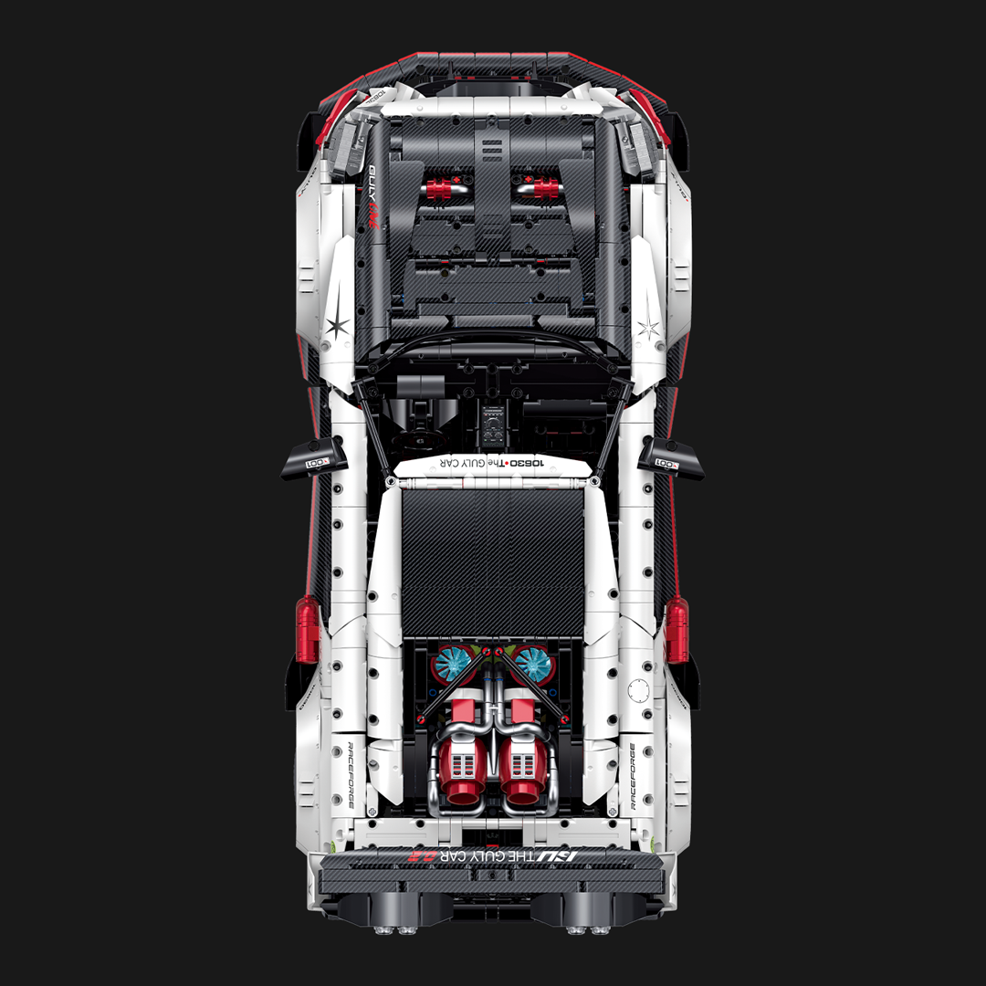 Brick MOC Nissan GT R R35 Carbon Edition | 3939 pieces - Brick Car Merchant
