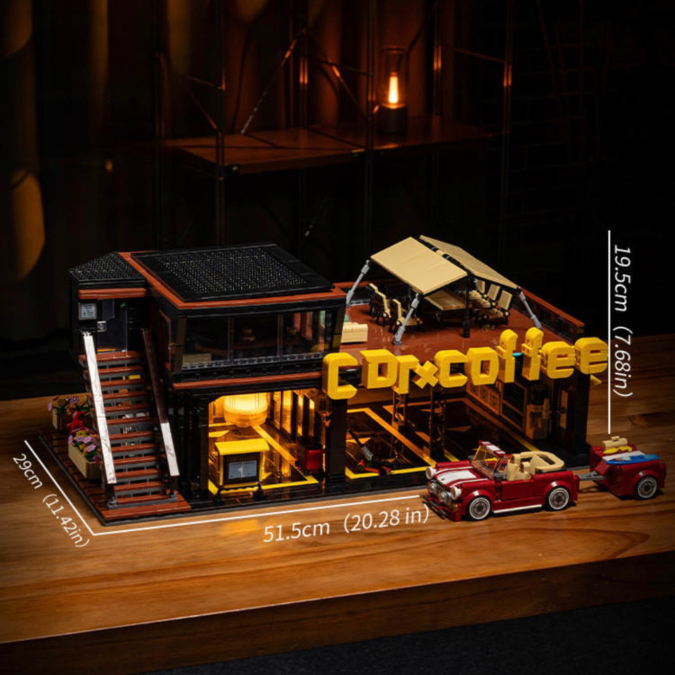 Brick MOC Coffee Car Club | 2498pcs - Brick Car Merchant