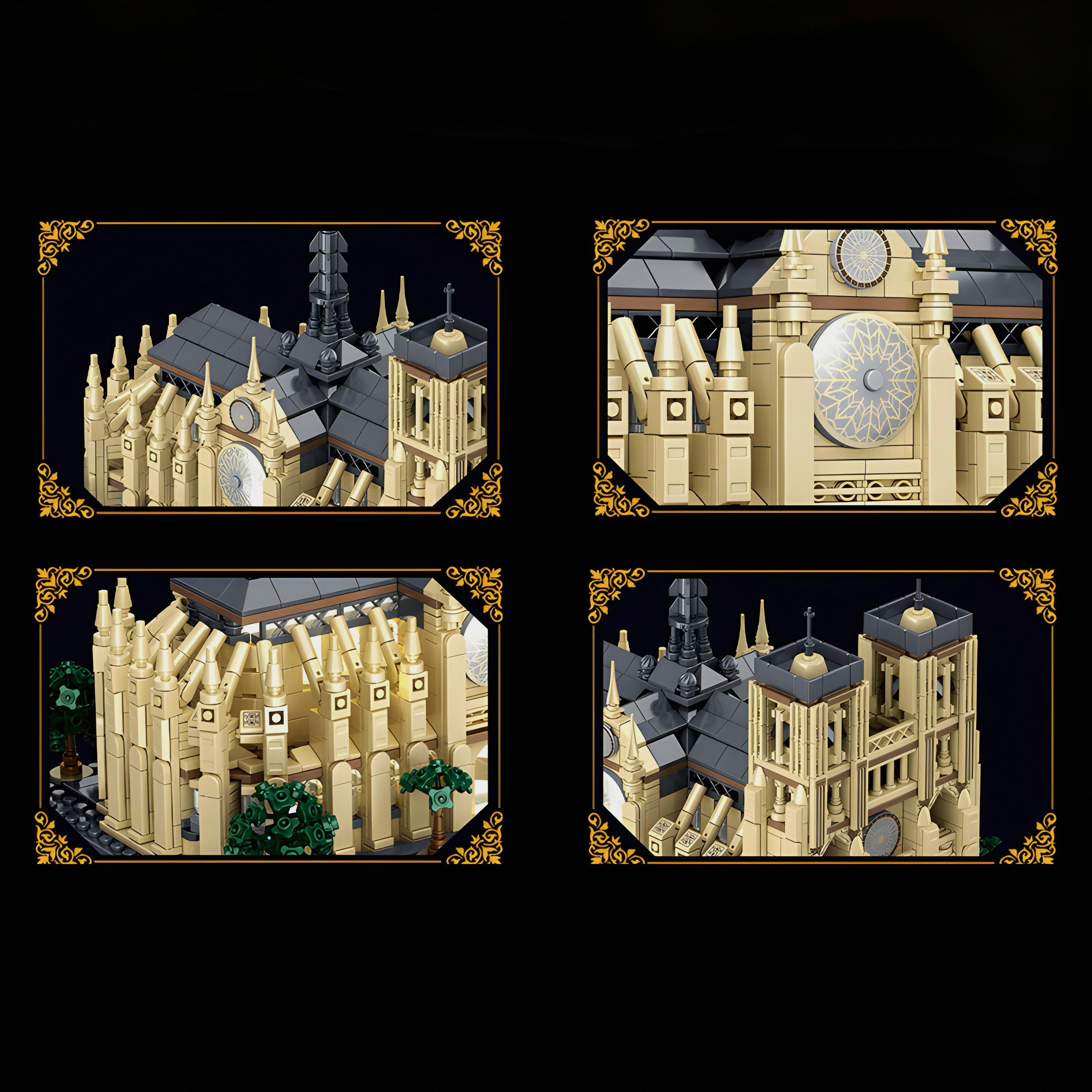 Brick MOC Notre Dame Cathedral | 1758pcs - Brick Car Merchant
