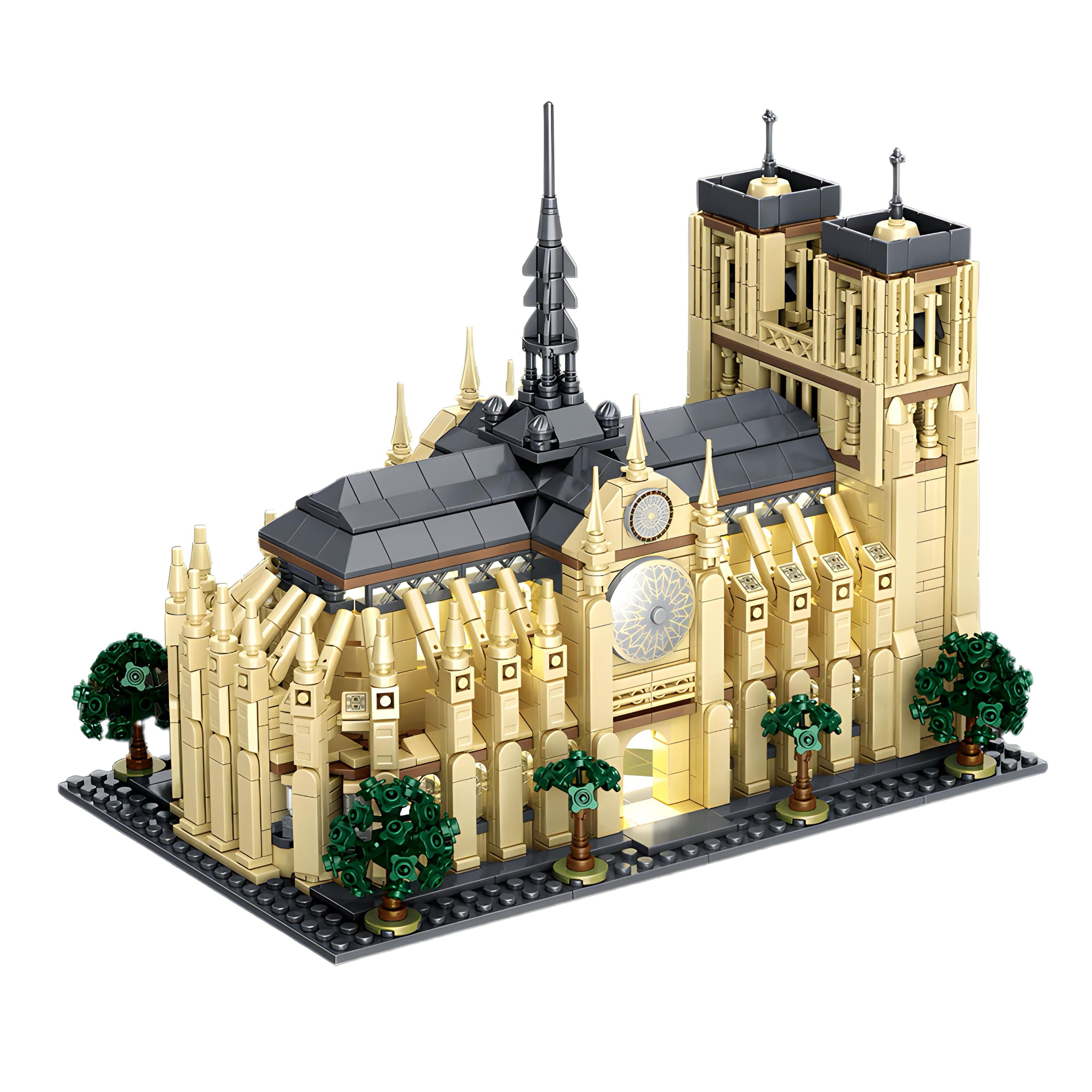 Brick MOC Notre Dame Cathedral | 1758pcs - Brick Car Merchant