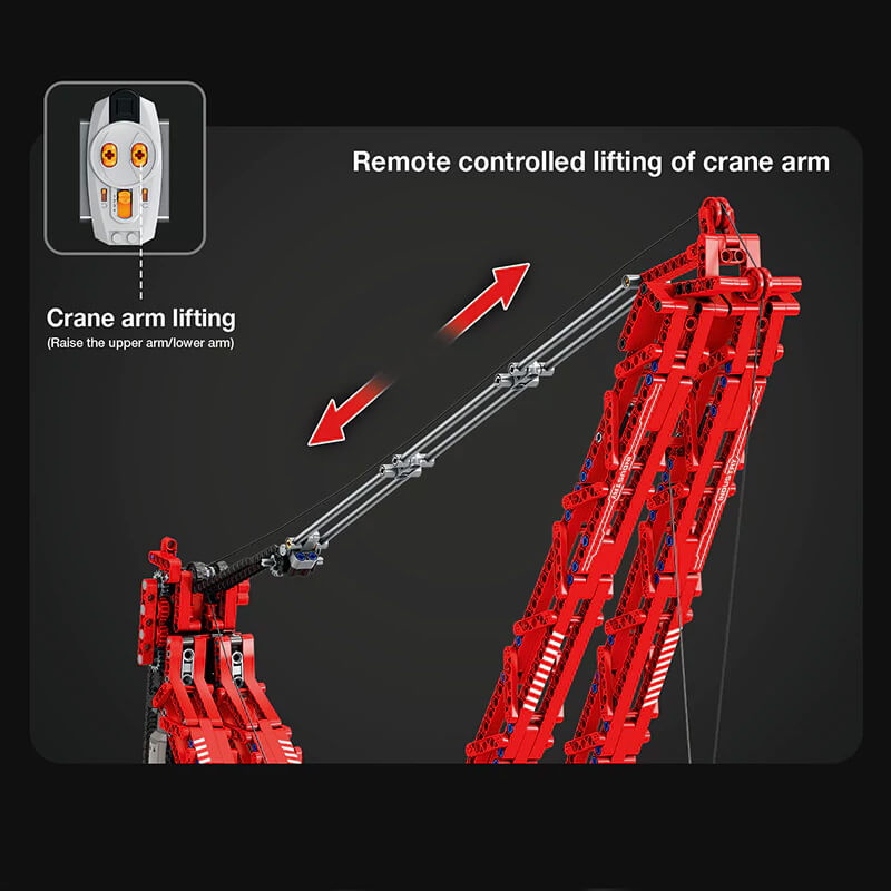 LEGO MOC World's Most Powerful Land Crane | 1195pcs - Brick Car Merchant