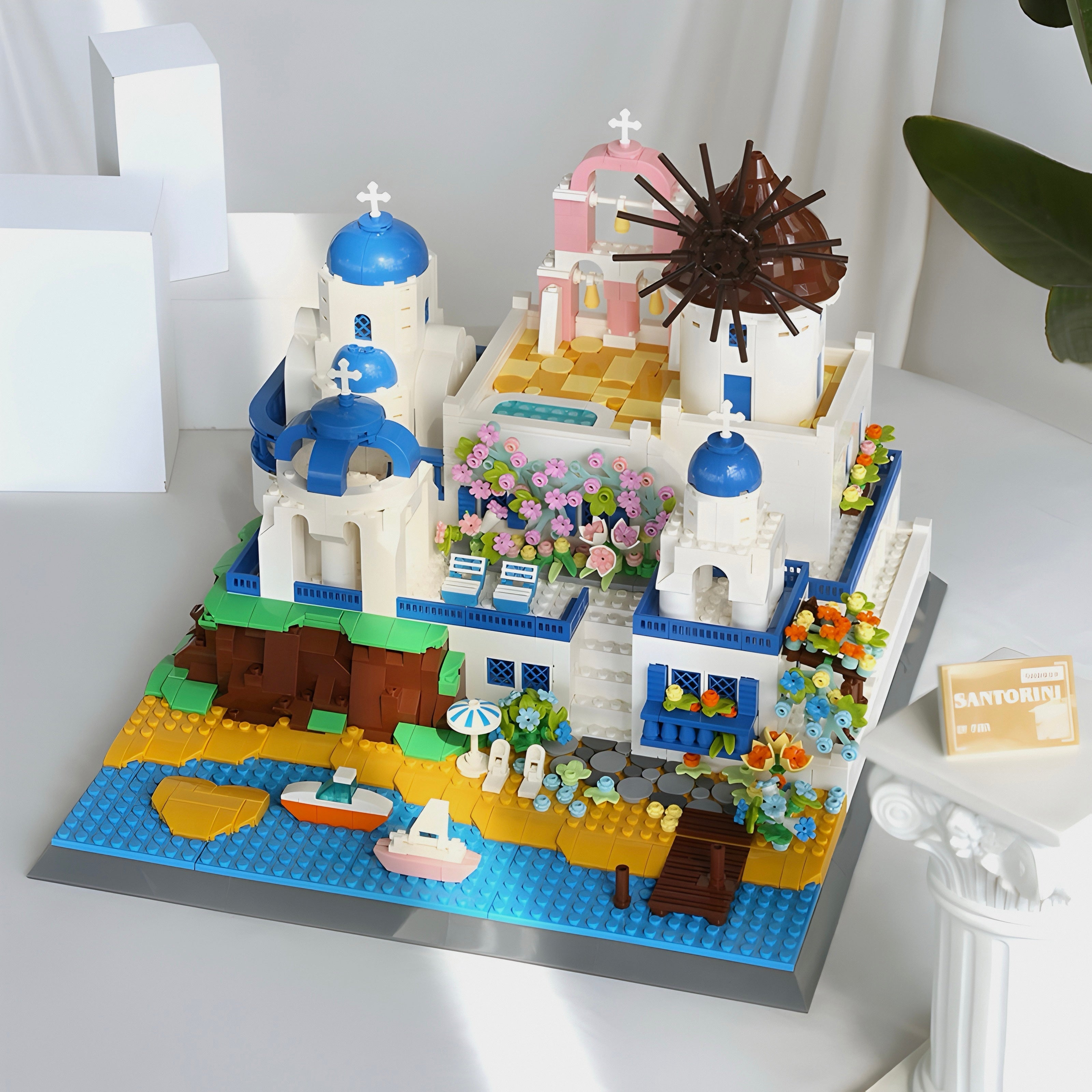 Brick MOC Santorini Levels | 1376pcs - Brick Car Merchant