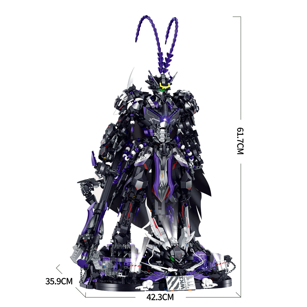 Brick MOC Pantheon Shade Dark Warrior Mecha | 3571pcs - Brick Car Merchant