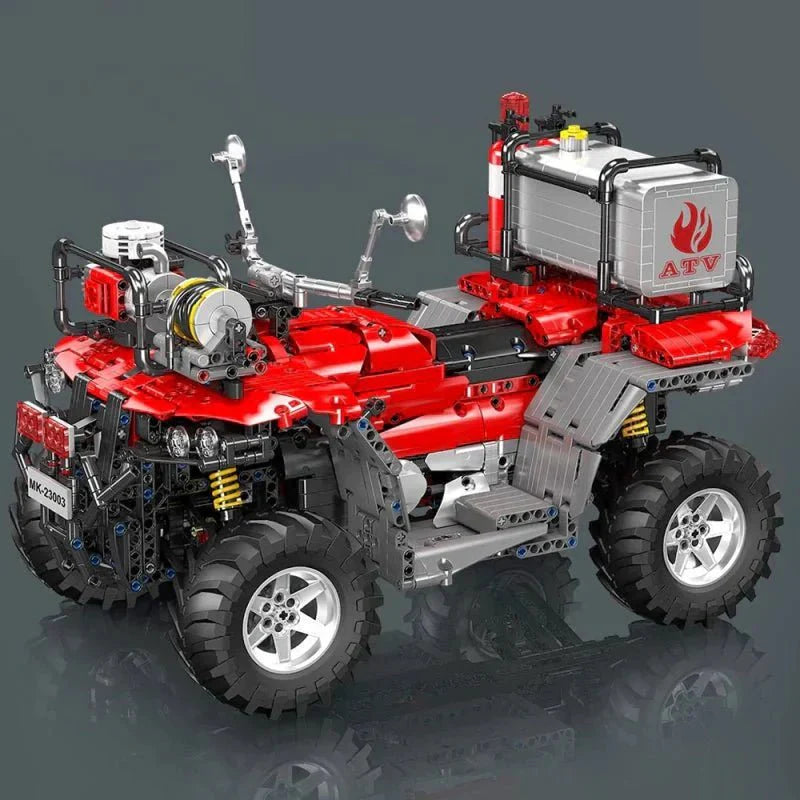 Brick MOC ATV Fire Rescue Unit | 2100pcs - Brick Car Merchant