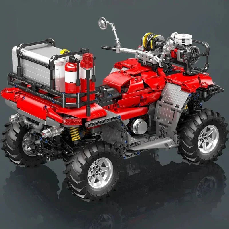 Brick MOC ATV Fire Rescue Unit | 2100pcs - Brick Car Merchant