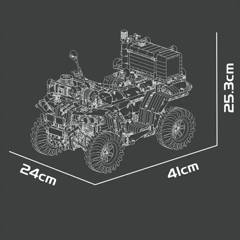 Brick MOC ATV Fire Rescue Unit | 2100pcs - Brick Car Merchant