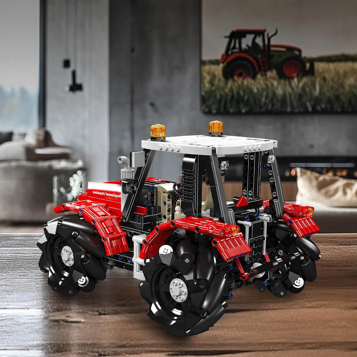 Brick MOC Agricultural Tractor Remote Control | 1391pcs - Brick Car Merchant