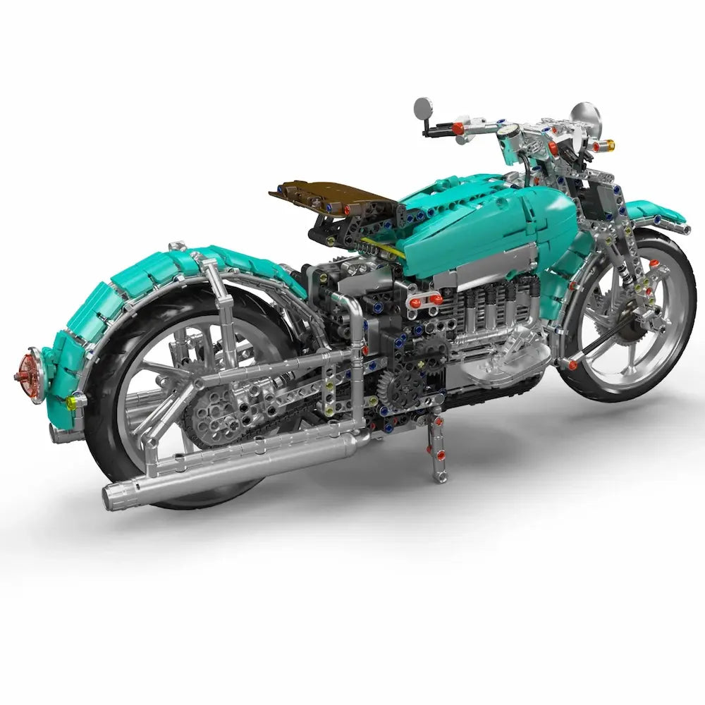 Brick MOC American Cruiser Motorcycle | 1971pcs - Brick Car Merchant