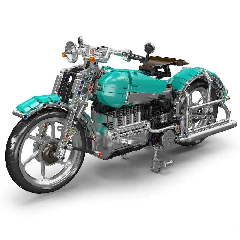 Brick MOC American Cruiser Motorcycle | 1971pcs - Brick Car Merchant