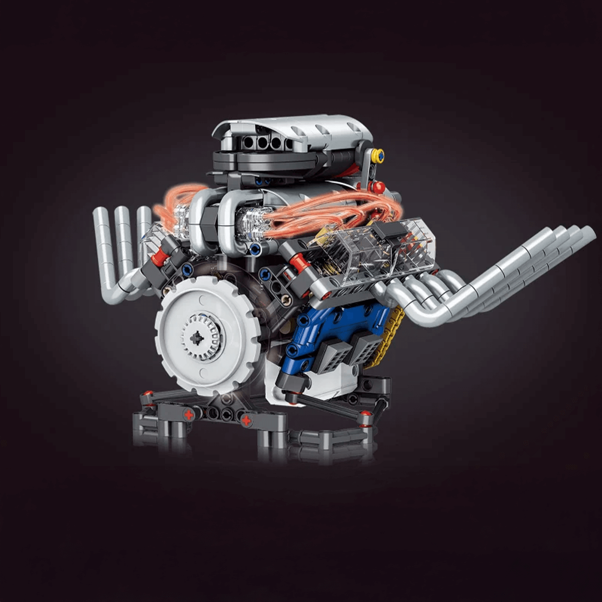 Brick MOC American Muscle V8 Functional | 664pcs - Brick Car Merchant