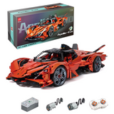 LEGO MOC Apollo EVO Orange | Remote Control, Opening Features, Lifting Tail, Luminescent Headlights, 3785pcs - Brick Car Merchant LEGO MOC Apollo EVO Orange | Remote Control, Opening Features, Lifting Tail, Luminescent Headlights, 3785pcs - Brick Car Merchant