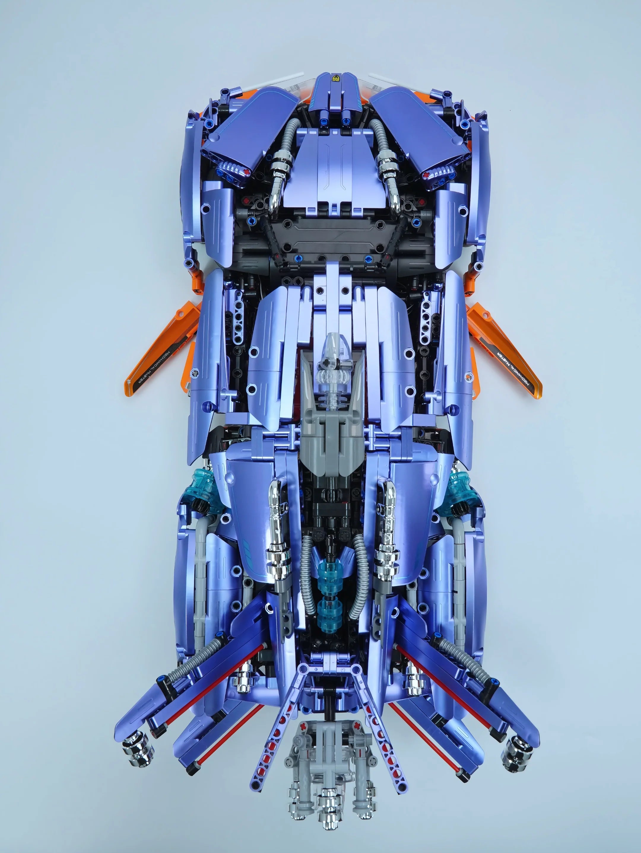 Brick MOC Apollo X1 | Remote Control, Drift, Colour Light Wheels, Jet Propulsion, Armour Explosion Mode, 2381 Pcs - Brick Car Merchant
