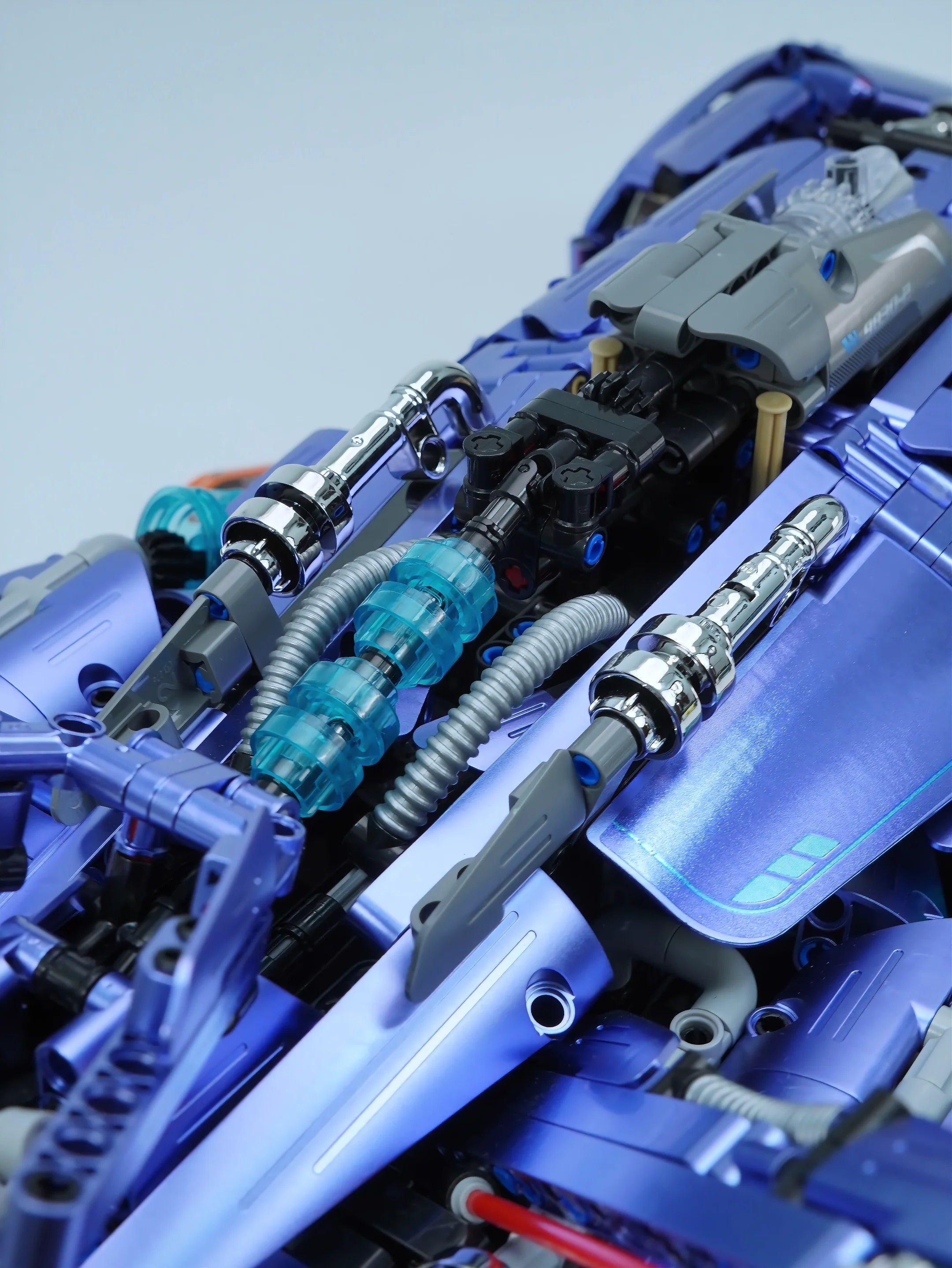 Brick MOC Apollo X1 | Remote Control, Drift, Colour Light Wheels, Jet Propulsion, Armour Explosion Mode, 2381 Pcs - Brick Car Merchant