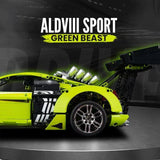 LEGO MOC Audi R8 Green | Remote Control, Opening Features, Large Racing Wing, 2641 pcs - Brick Car Merchant LEGO MOC Audi R8 Green | Remote Control, Opening Features, Large Racing Wing, 2641 pcs - Brick Car Merchant