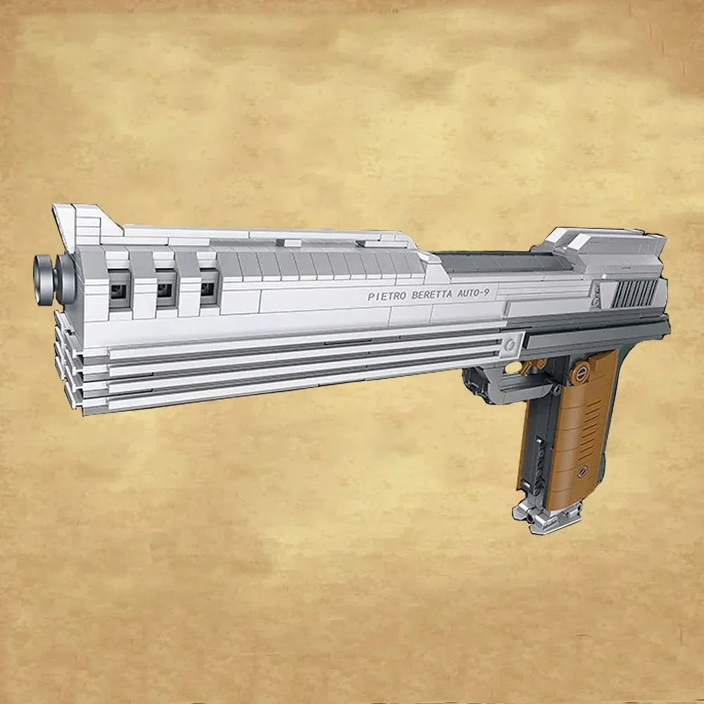 Brick MOC Auto-9 Pistol | 899 pcs - Brick Car Merchant