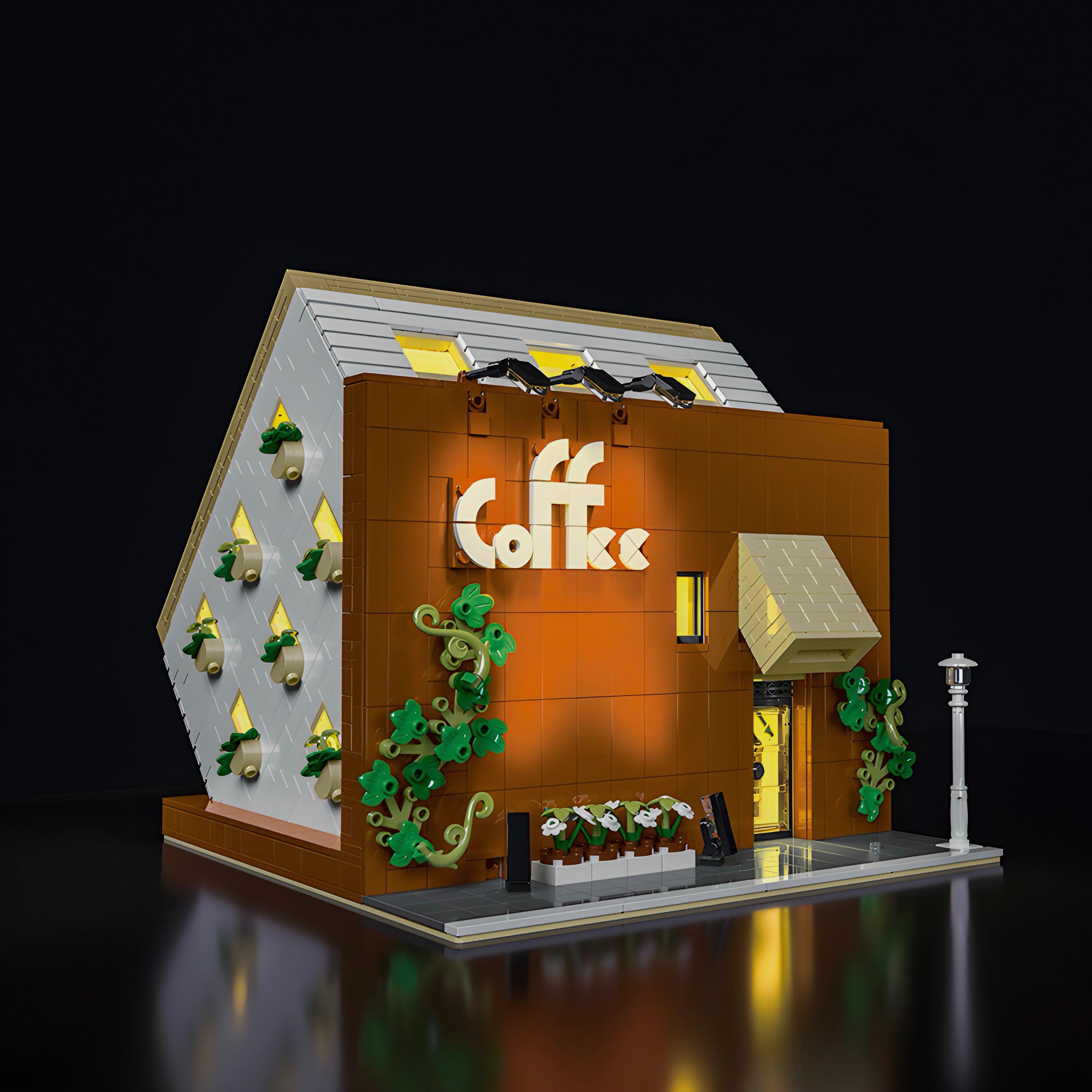 Brick MOC Upside Down Cafe | 3120pcs - Brick Car Merchant
