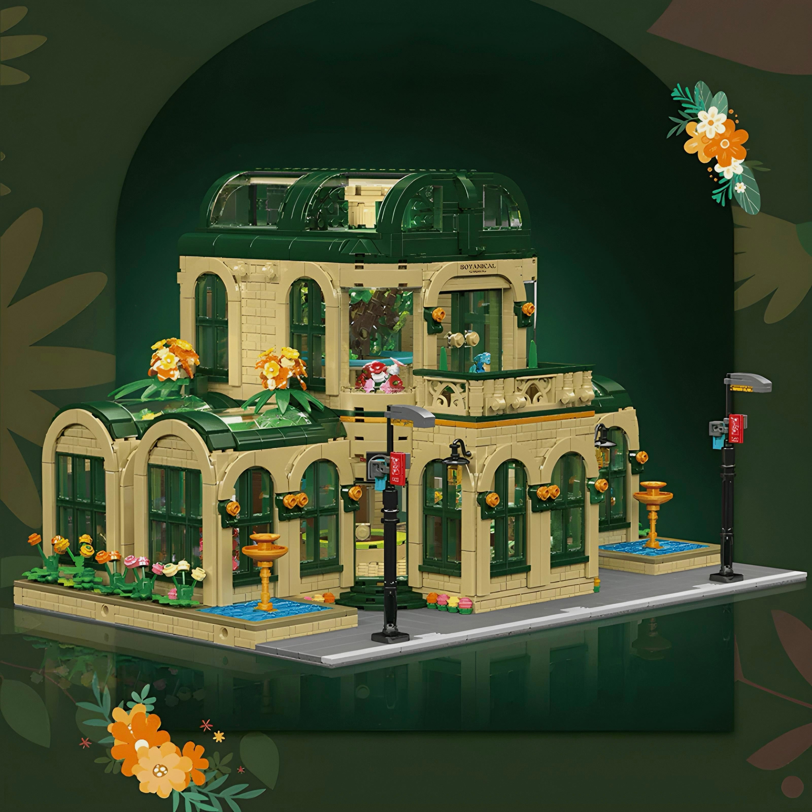 Brick MOC Dome Botanical Gardens | 3382pcs - Brick Car Merchant