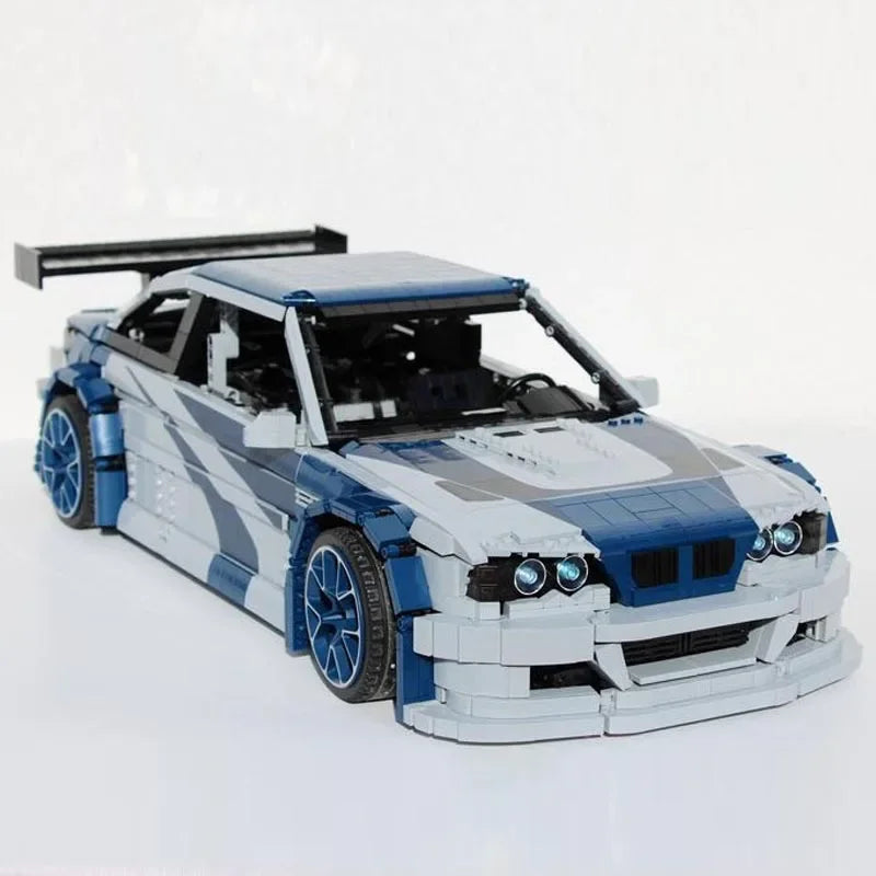 Brick MOC BMW M3 E46 GTR | Most Wanted - Brick Car Merchant