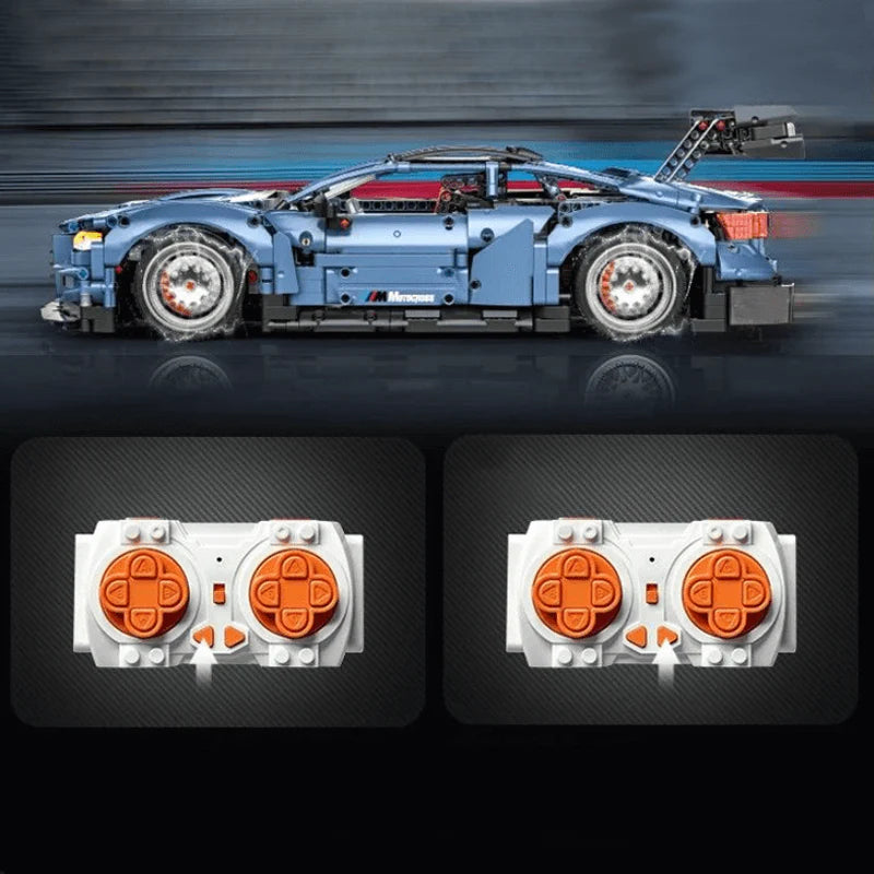 Brick MOC BMW M4 CSL DTM | Remote Control, Opening Features, 2280 pcs - Brick Car Merchant