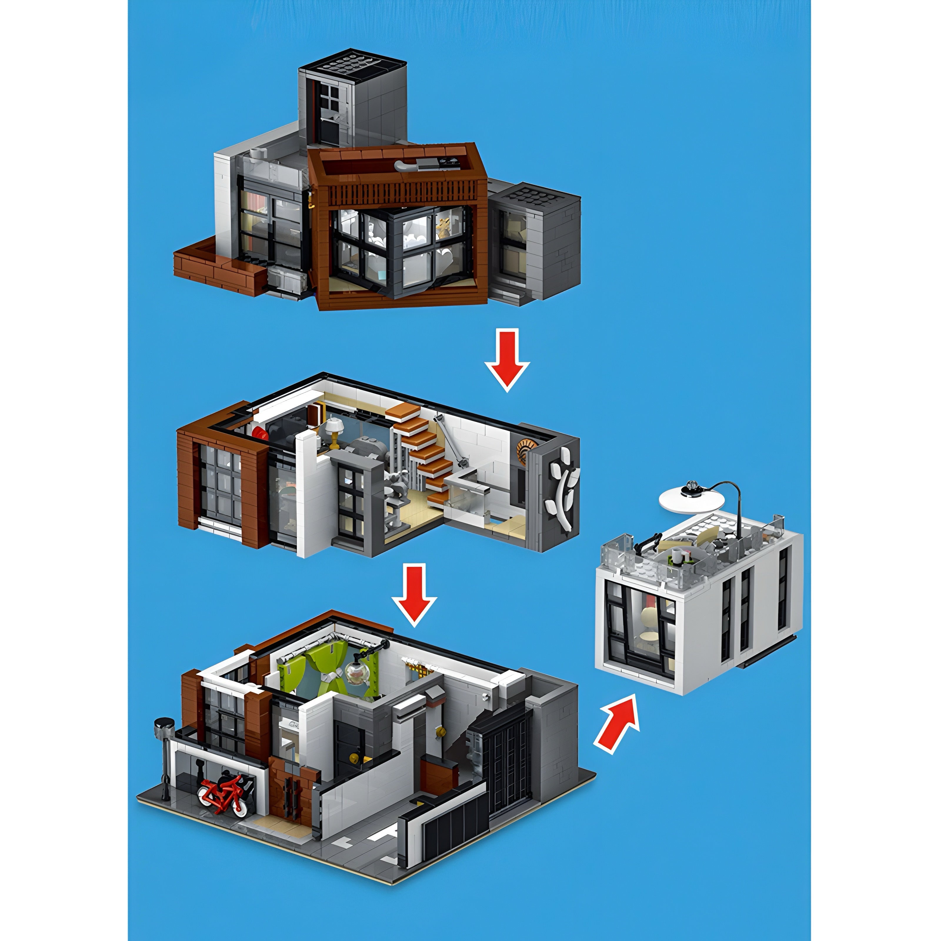 Brick MOC The Design Loft | 3446pcs - Brick Car Merchant
