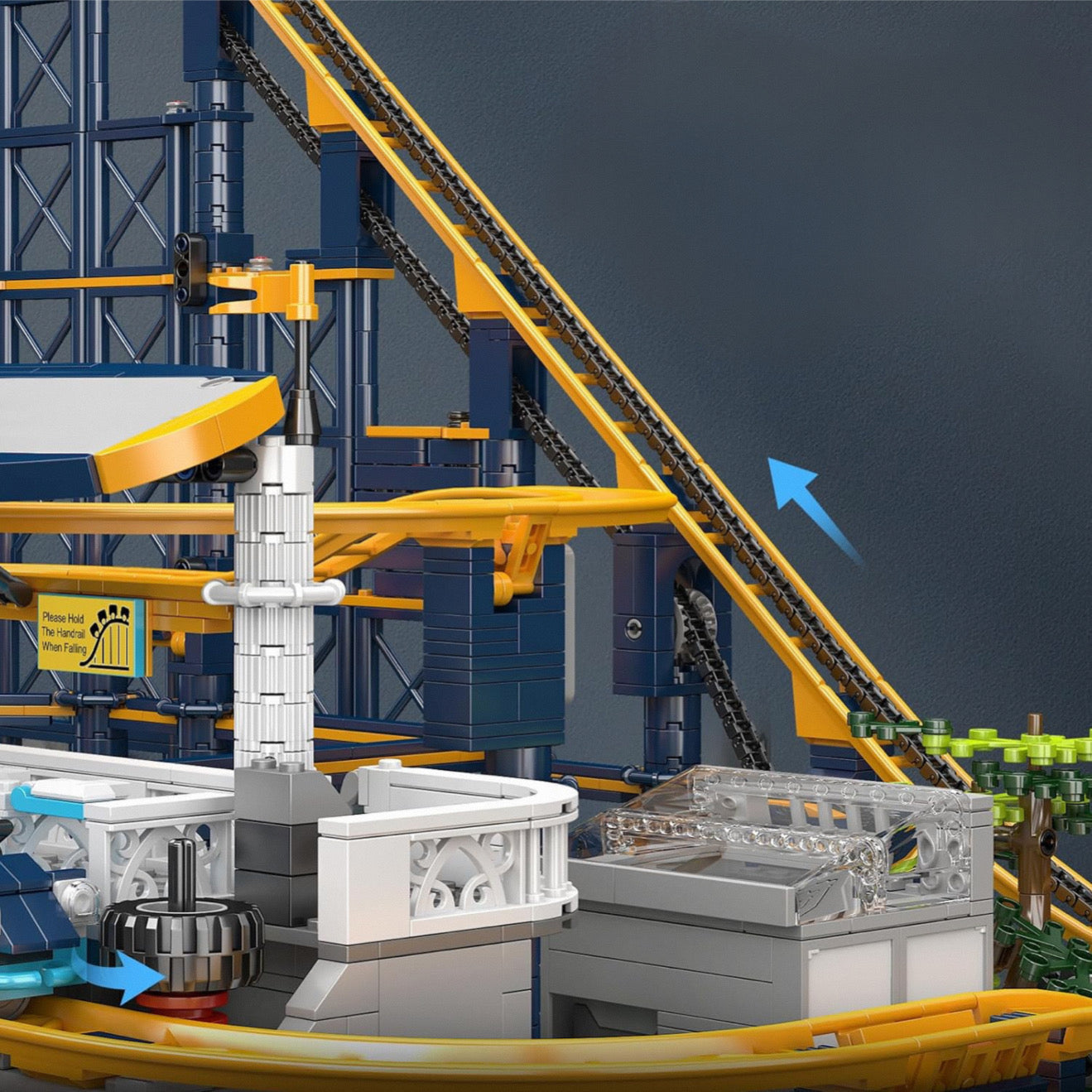 Brick MOC Motorised Looping Roller Coaster | 3238pcs - Brick Car Merchant