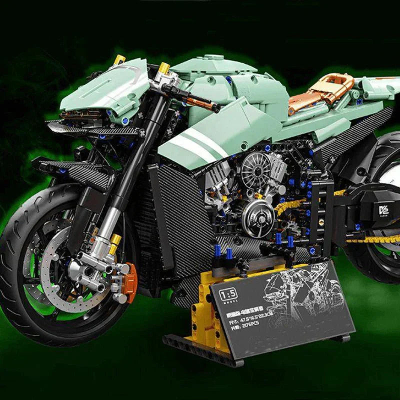 Brick MOC Carbon Concept Track Bike | 2175pcs - Brick Car Merchant