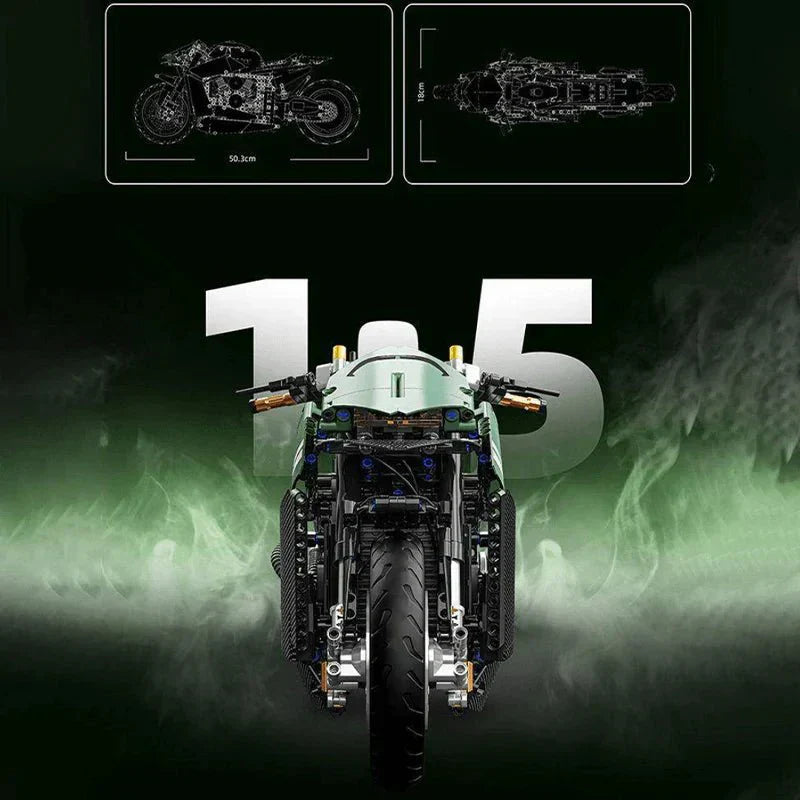 Brick MOC Carbon Concept Track Bike | 2175pcs - Brick Car Merchant