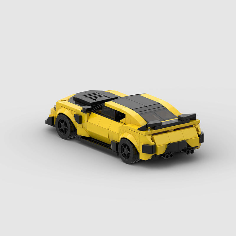 Brick MOC Chevrolet Camaro "Bumblebee" from Transformers - Brick Car Merchant