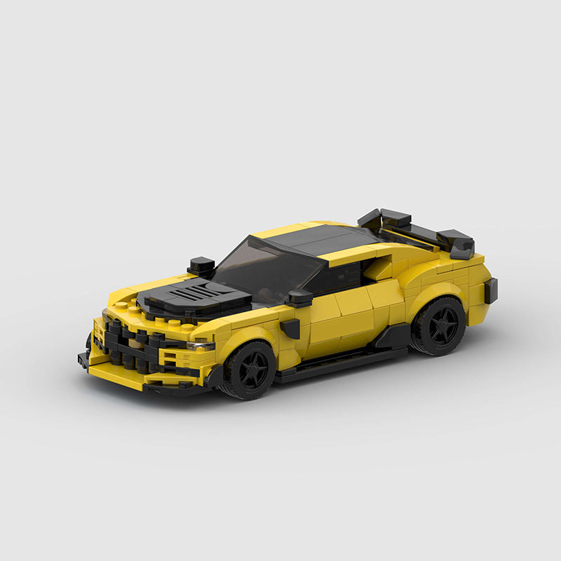 Brick MOC Chevrolet Camaro "Bumblebee" from Transformers - Brick Car Merchant