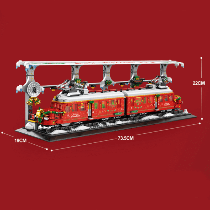 Brick MOC Christmas Train Set | 2821pcs - Brick Car Merchant