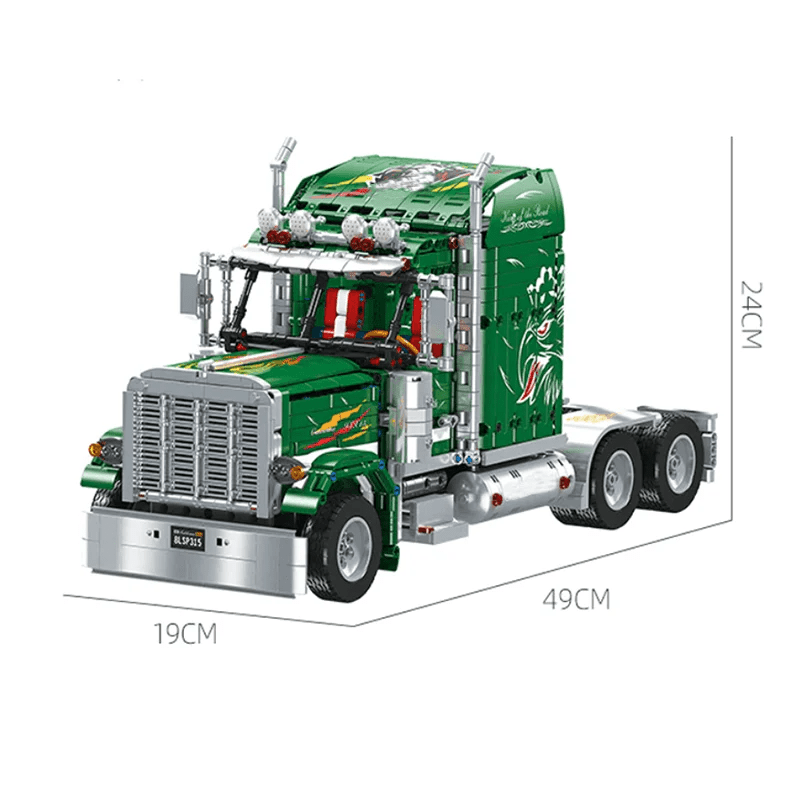 Brick MOC Classic 379 American Truck | 2104pcs - Brick Car Merchant