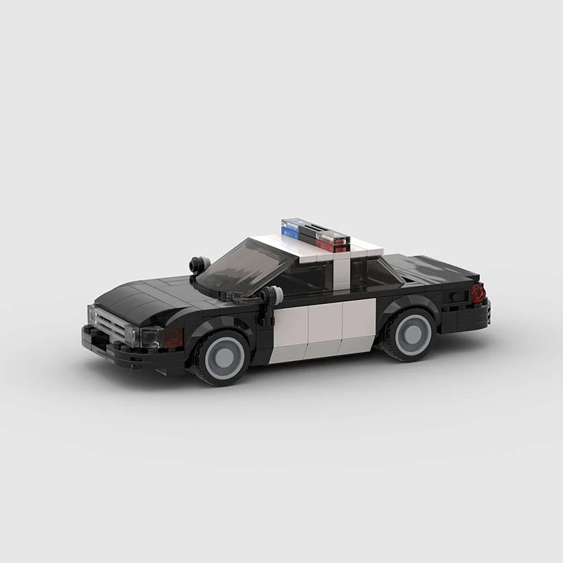 Brick MOC Classic Police Patrol Car - Brick Car Merchant