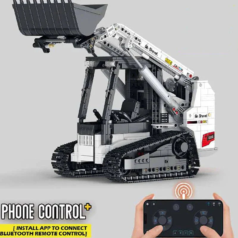 Brick MOC Compact Skid-Steer Loader | 1366pcs - Brick Car Merchant