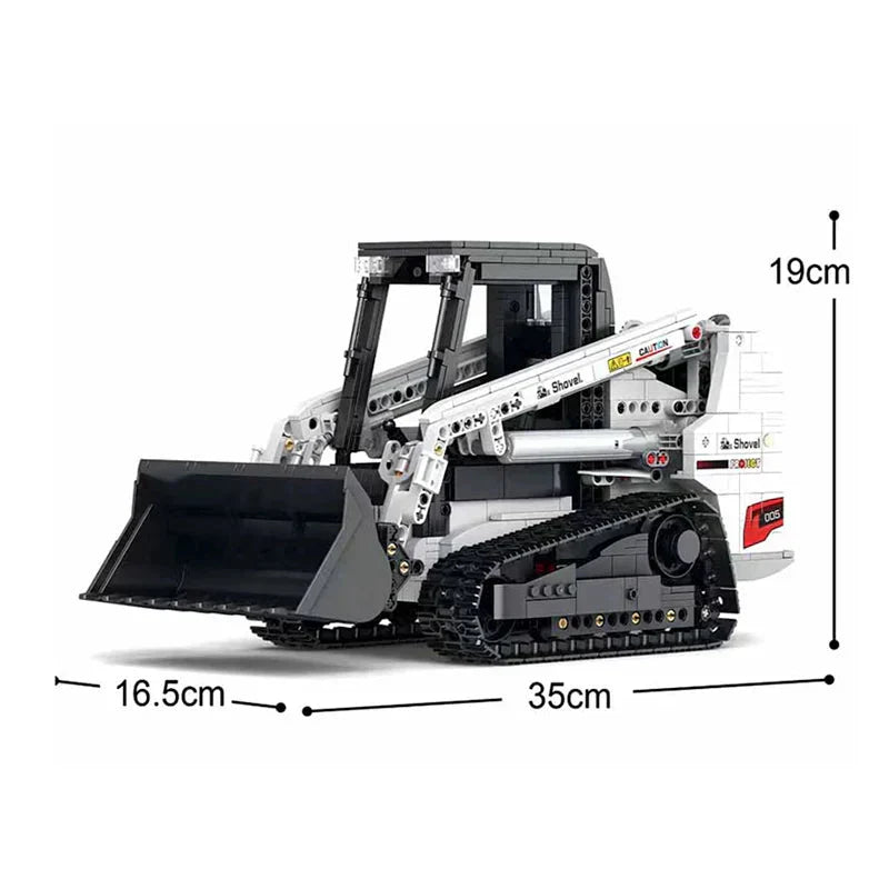 Brick MOC Compact Skid-Steer Loader | 1366pcs - Brick Car Merchant
