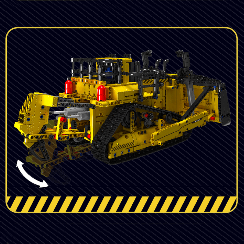 Brick MOC Construction Bulldozer Remote Control | 1507pcs - Brick Car Merchant