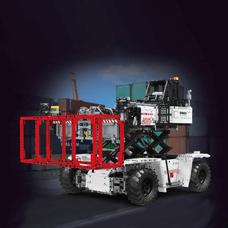 Brick MOC Container Forklift - Ultimate Edition | 4877pcs - Brick Car Merchant