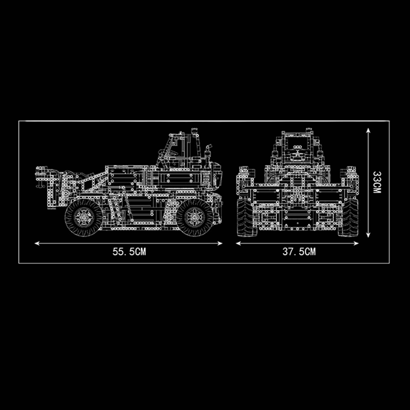 Brick MOC Container Forklift - Ultimate Edition | 4877pcs - Brick Car Merchant