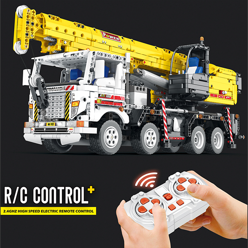 Brick MOC Crane Truck Remote Control | 2205pcs - Brick Car Merchant