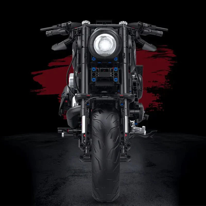 Brick MOC Custom V-Twin Muscle Cruiser | 2049pcs - Brick Car Merchant