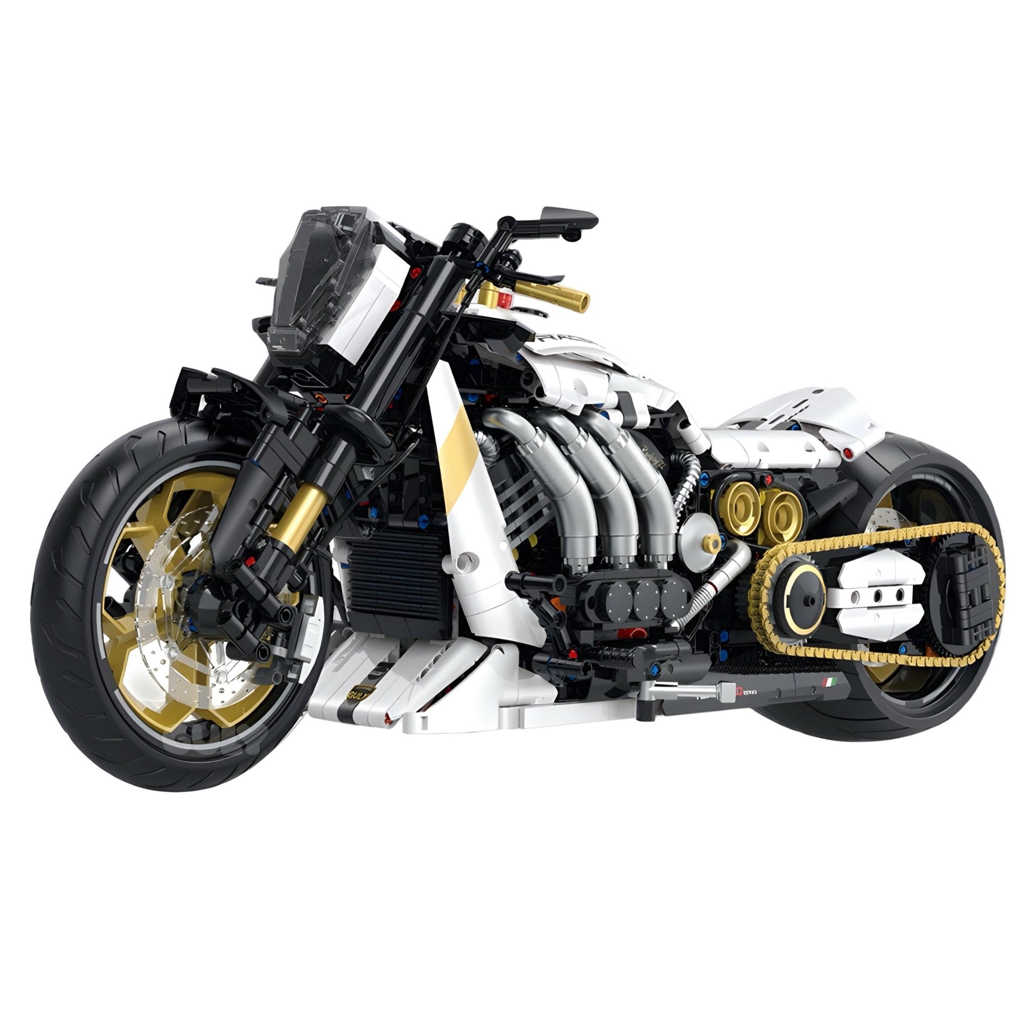 Brick MOC Cyberpunk Custom Chopper | 2004pcs - Brick Car Merchant