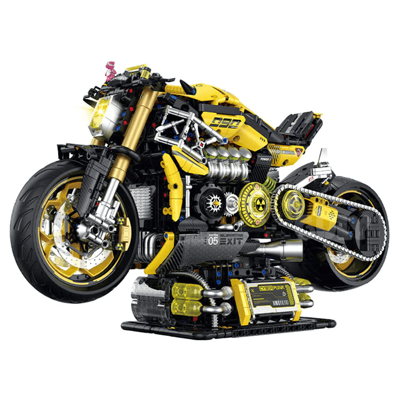 Brick MOC Cyberpunk Devil Roadster | 2751pcs - Brick Car Merchant