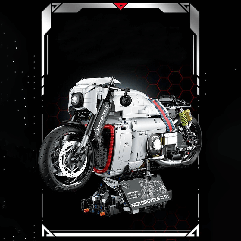 Brick MOC Cyberpunk Mecha Sport Bike | 2615pcs - Brick Car Merchant