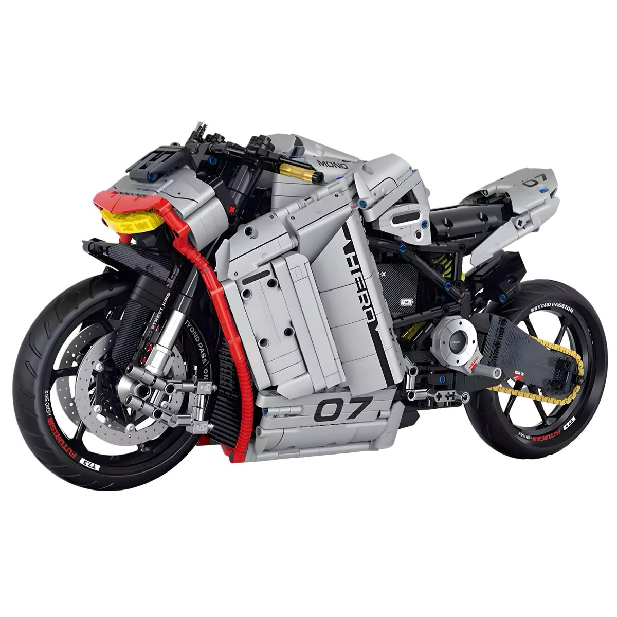 Brick MOC Cyberpunk Street Bike | 2267pcs - Brick Car Merchant