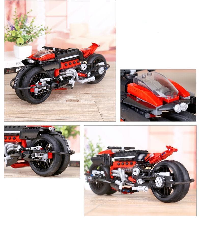 Brick MOC Cyberpunk Superbike Concept | 680pcs - Brick Car Merchant