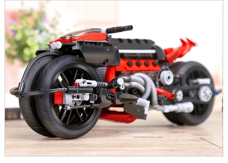 Brick MOC Cyberpunk Superbike Concept | 680pcs - Brick Car Merchant