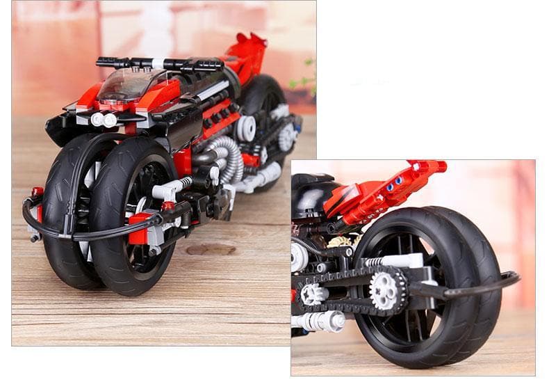 Brick MOC Cyberpunk Superbike Concept | 680pcs - Brick Car Merchant