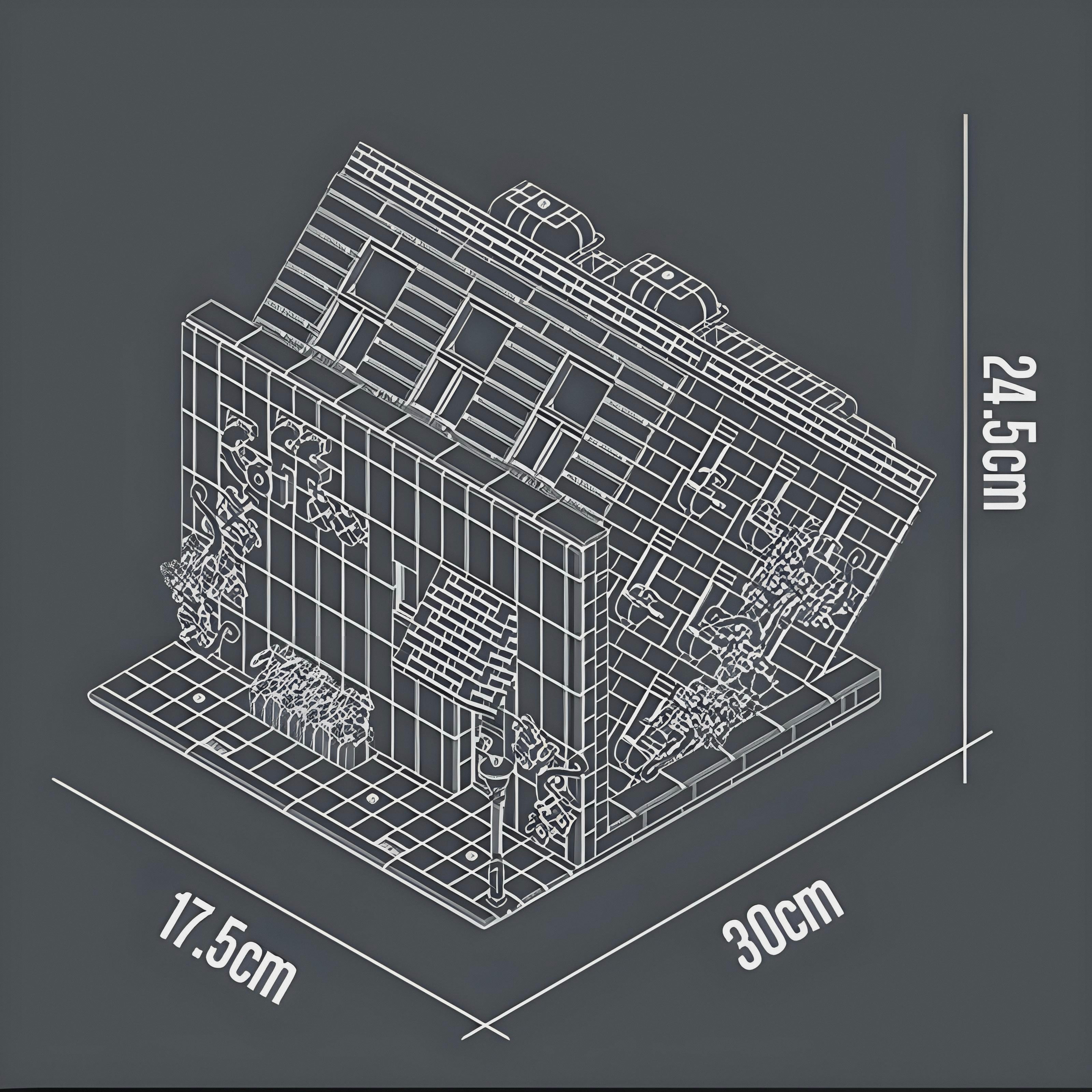 Brick MOC Upside Down Cafe | 3120pcs - Brick Car Merchant