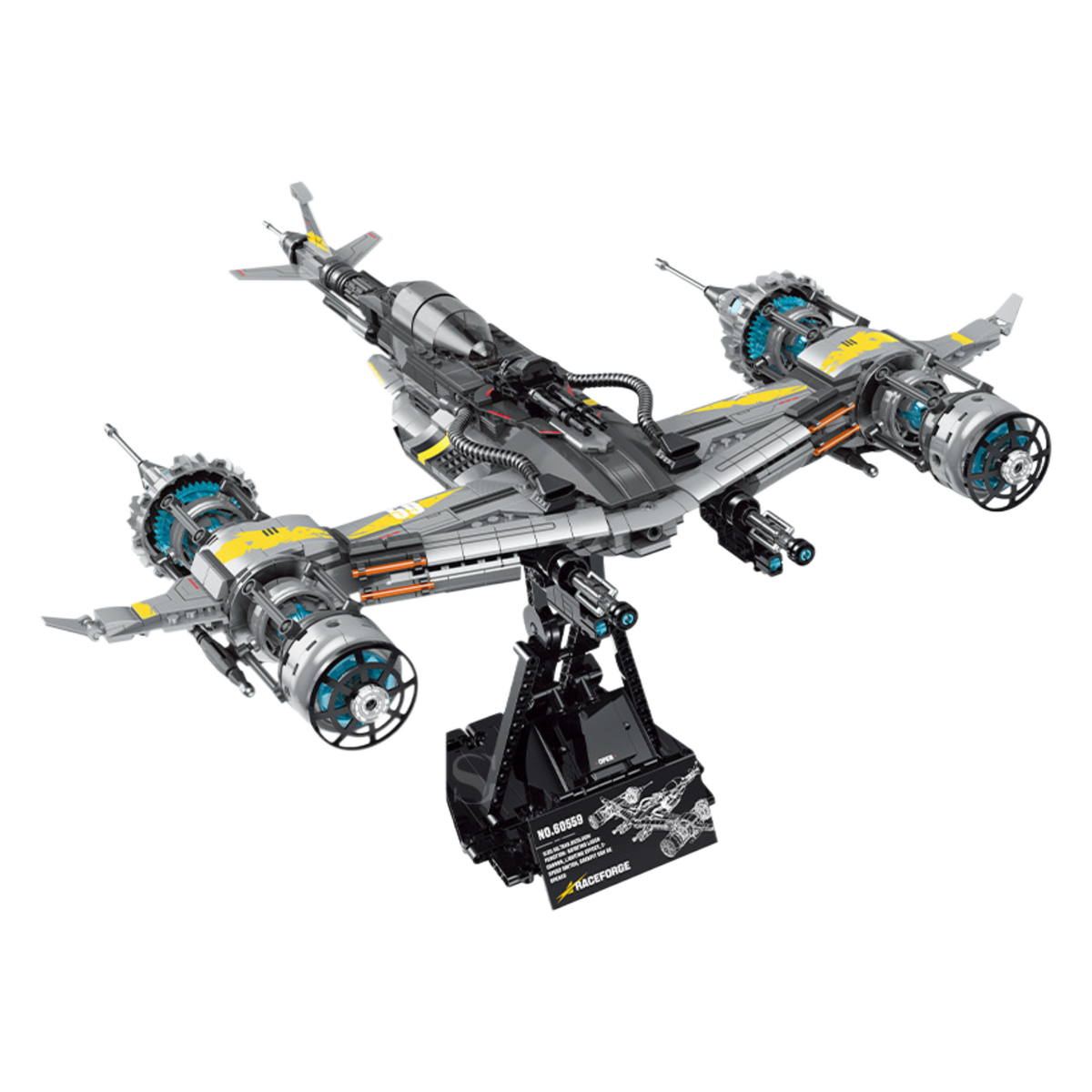 Twin Nova Space Fighter building kit - complete model - Brick Car Merchant